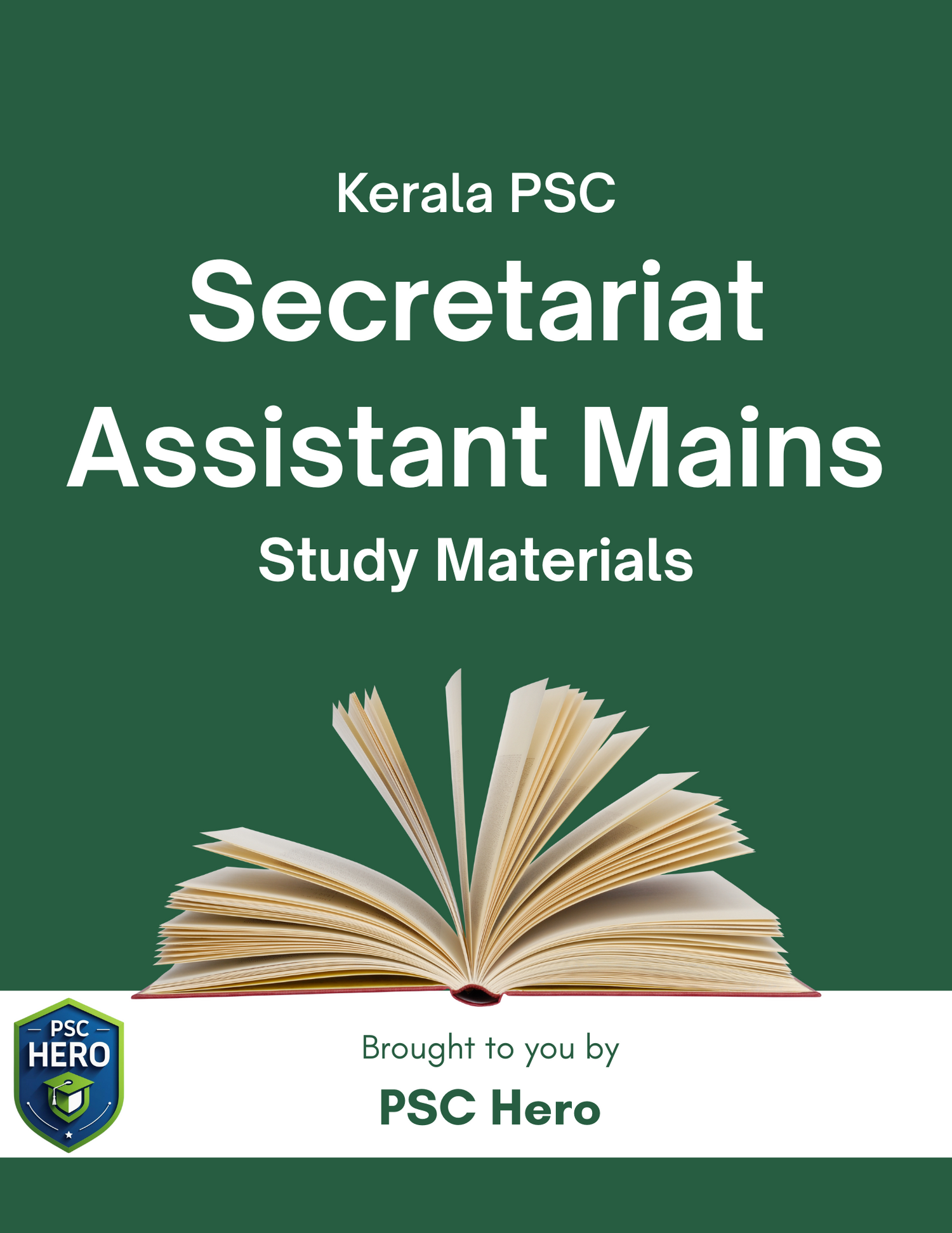 Secretariat Assistant Mains Study Materials